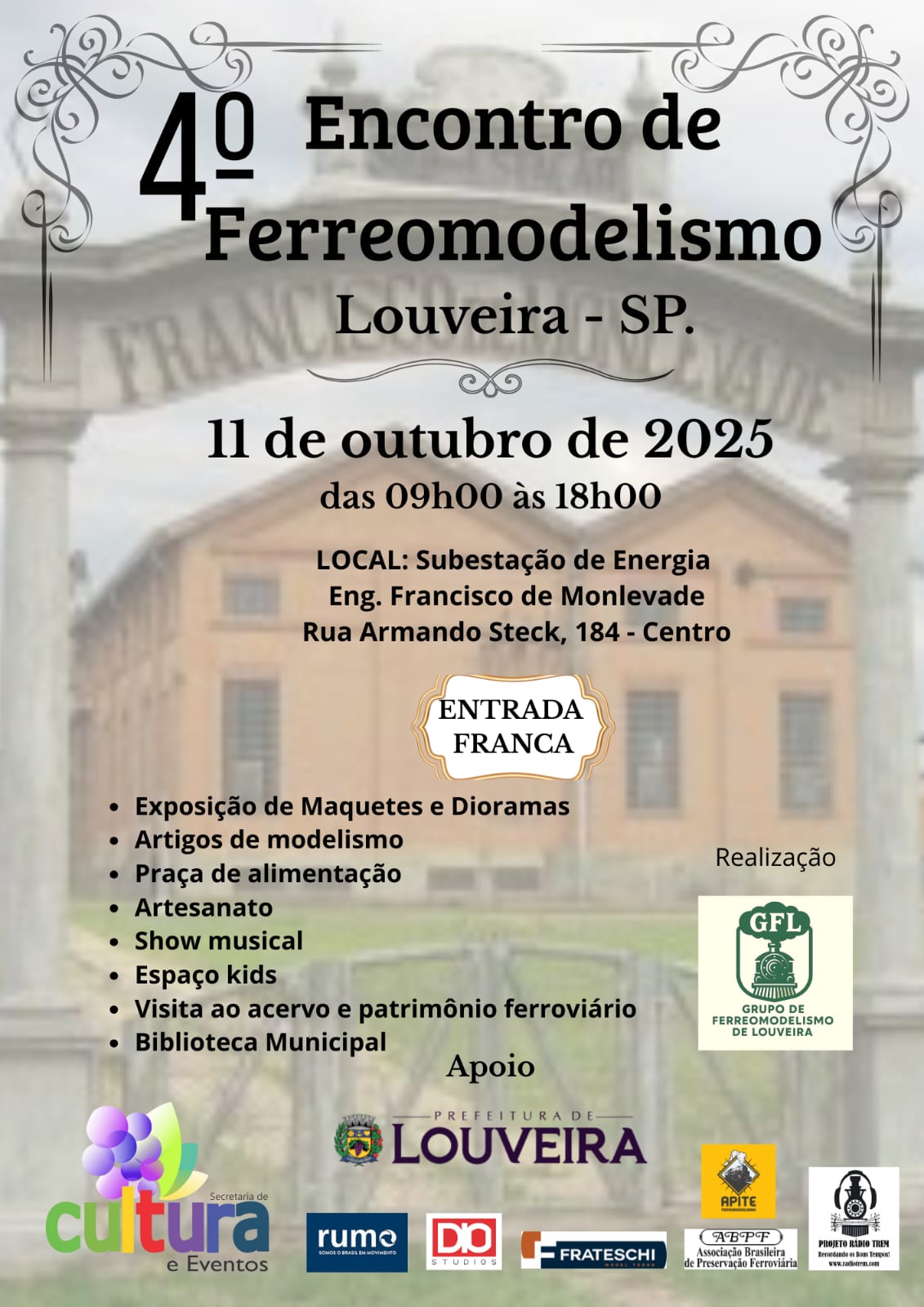 4º ENCONTO DE FERREOMODELISMO DE LOUVEIRA - SP.