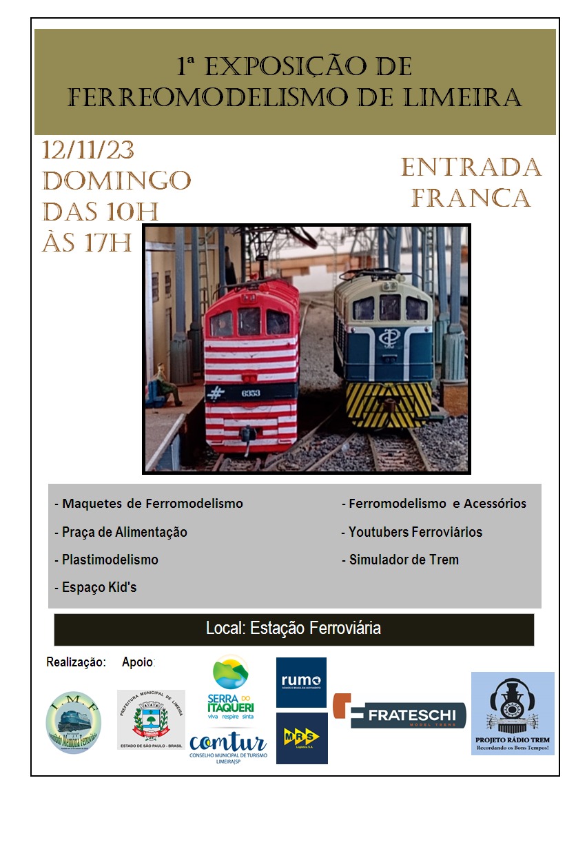 1º EXPOSIÇÃO DE FERROMODELISMO DE LIMEIRA - SP