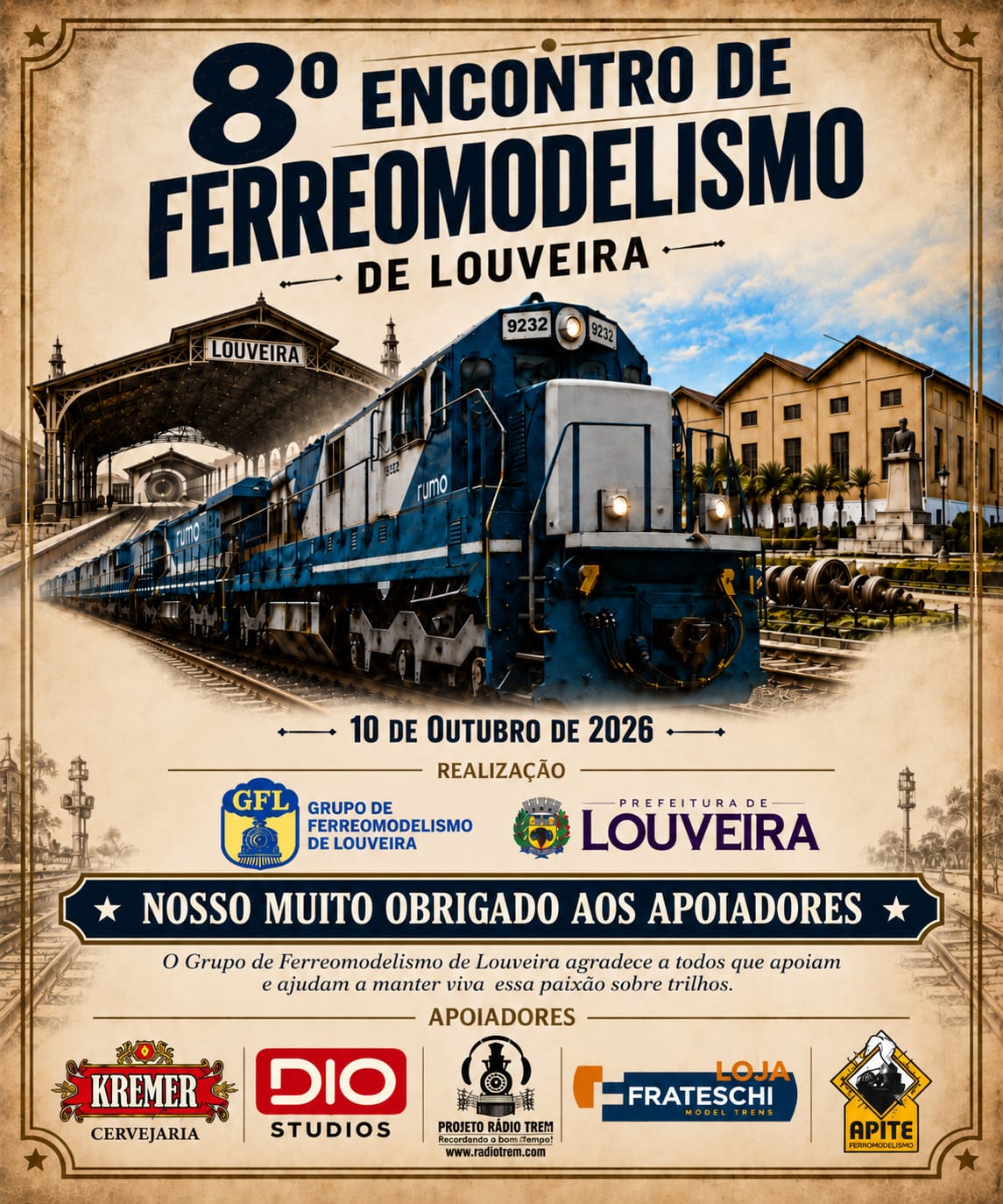 8º ENCONTO DE FERREOMODELISMO DE LOUVEIRA - SP.